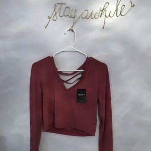 blush crop top ❤️